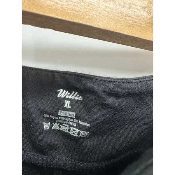 Willit Womens Black Sailor Button‎ Wide Leg Stretch Dress Pants XL High Rise - Image 7