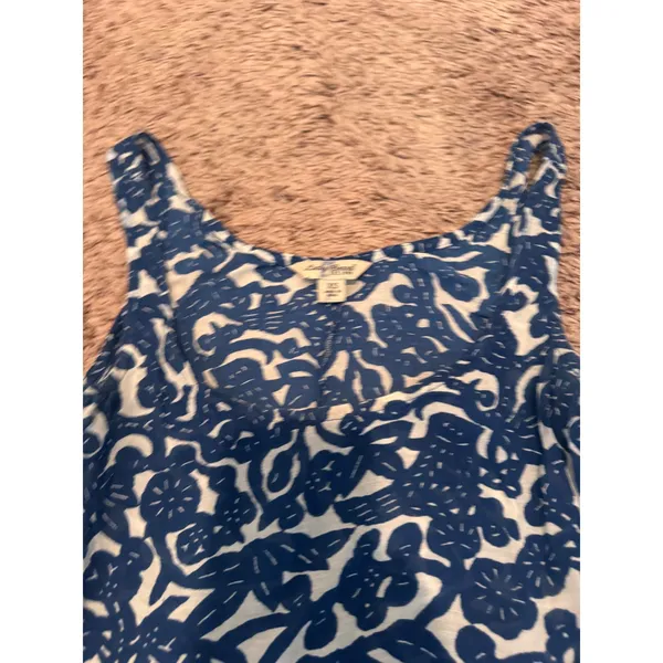 Lucky Brand Blue White Floral Maxi Dress Sleeveless Boho‎ XS - Image 4