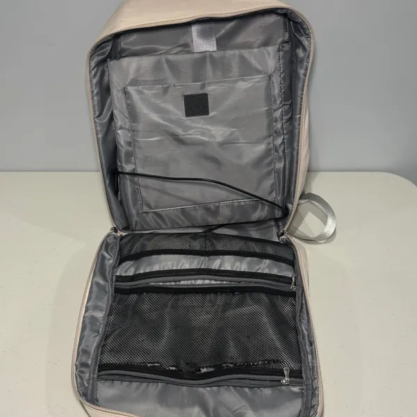 WPJMEFU Beige 15.6 Laptop Padded‎ Backpack USB Port - Image 9