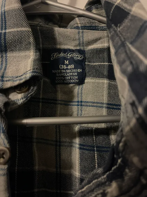 Faded Glory Flannel Print Top - Image 2