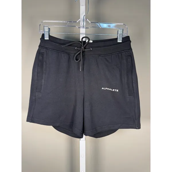 Alphalete‎ Essential Core Shorts Black Drawstring Gym Athleisure Size M - Image 2