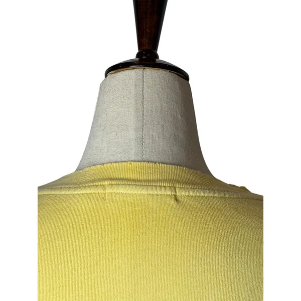 n:PHILANTHROPY Reeves‎ Sweatshirt Women Small Yellow Crop Distressed Streetwear - Image 5