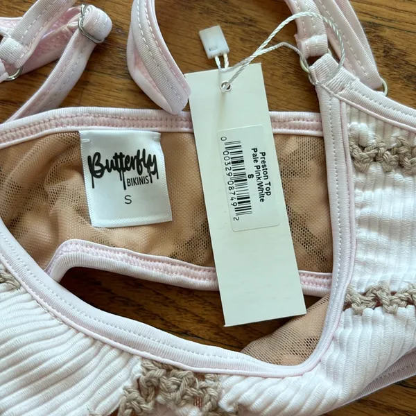 Butterfly Bikinis Preston Top Pink - Image 2