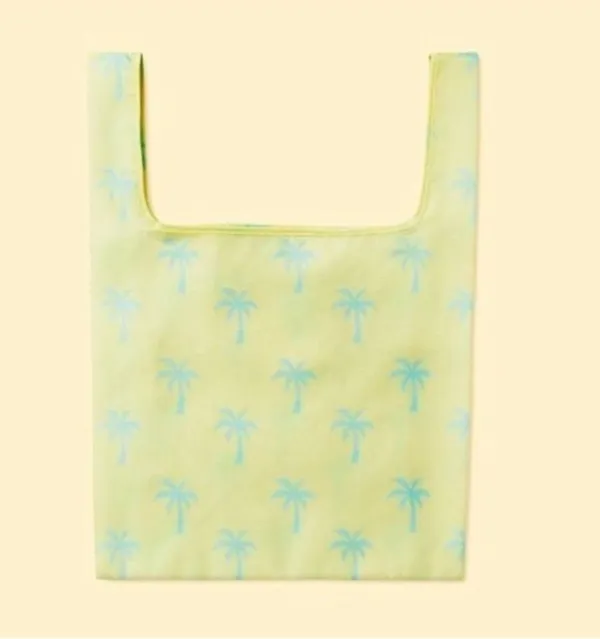 Stoney Clover Lane x Target Reusable Tote Bag Light Yellow/Green Palm Trees - Image 3