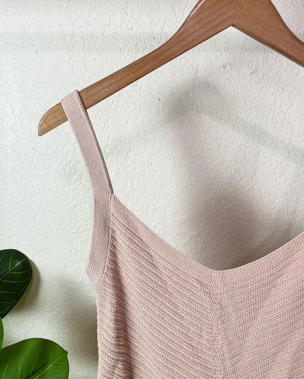 Uniqlo | Baby Pink U Cotton V Neck Camisole - Image 3