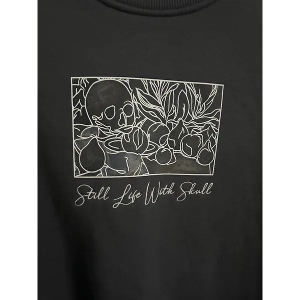 Primark Paul Cezanne Still Life With Skull Sweatshirt XS Oversized Art Graphic - Image 2