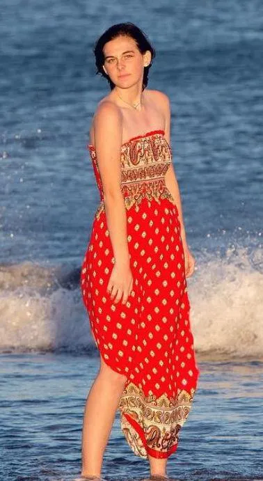 Strapless maxi dress Red - Image 4