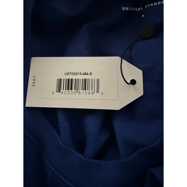 Universal Standard Fiona Open Side Sweatshirt Cotton‎ Blue Size Small (14-16) - Image 15