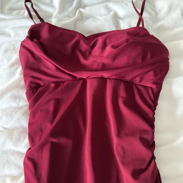 Emerald Sundae Burgundy Dress - Image 2