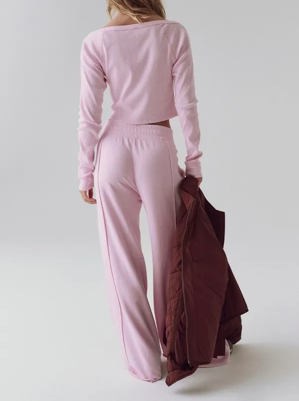 Free People Go To Long Sleeve Set - Image 4