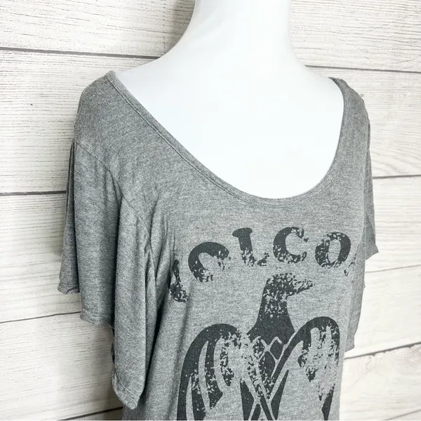Volcom Nation Gray & Black Flutter Sleeve Skate T-shirt Women’s Size Medium - Image 7