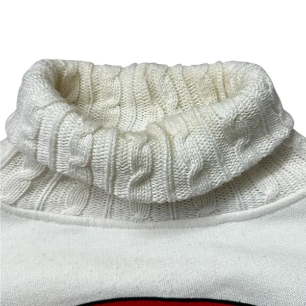 Vintage Spirit Cliff Engle SF 49ers Turtleneck Sweatshirt 90s Size Large - Image 9