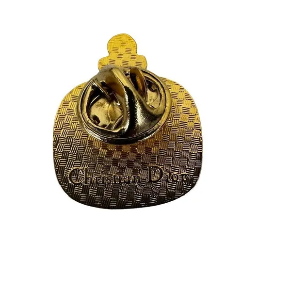 Dior Dune Perfume Bottle Gold Tone Vintage Brooch - Image 3