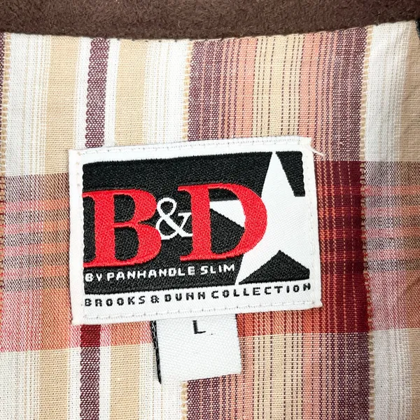 B&D Panhandle Slim Women Western Shirt Large‎ Plaid Pearl Snap Cowgirl Rodeo Y2K - Image 7