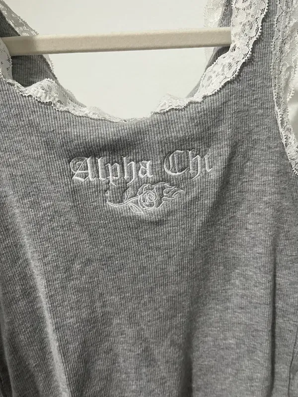 Alpha chi omega tank top Gray Size M - Image 2