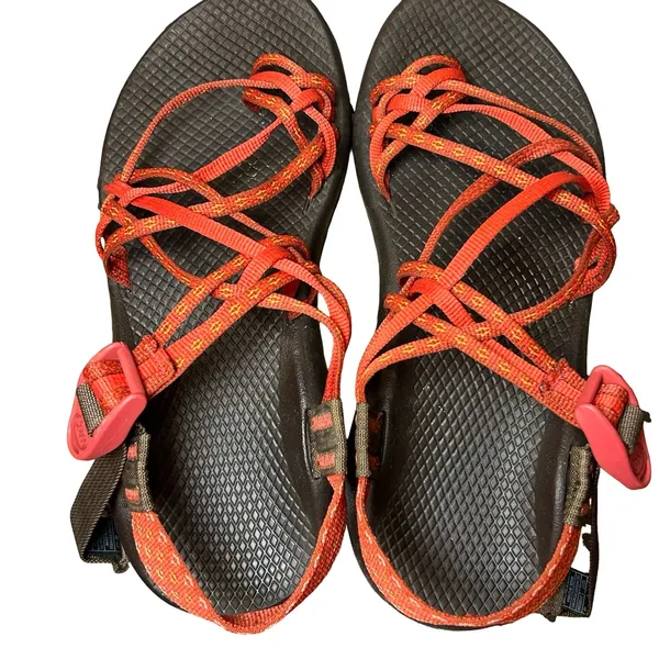 Chaco Z/Cloud X2 Sandals – W8 Orange/Red - Image 11