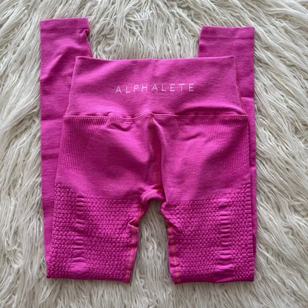 Alphalete Halo Leggings Hot Pink Size Small - Image 3