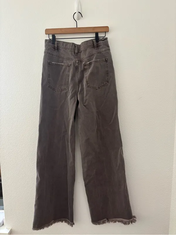 Free People Ollie extreme wide leg jeans in purple - Image 4