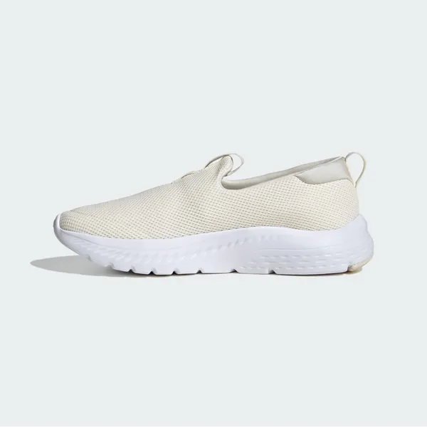 NWT Adidas Cloudfoam Move Lounger Shoes Slip On Off White / Silver Metallic - Image 6