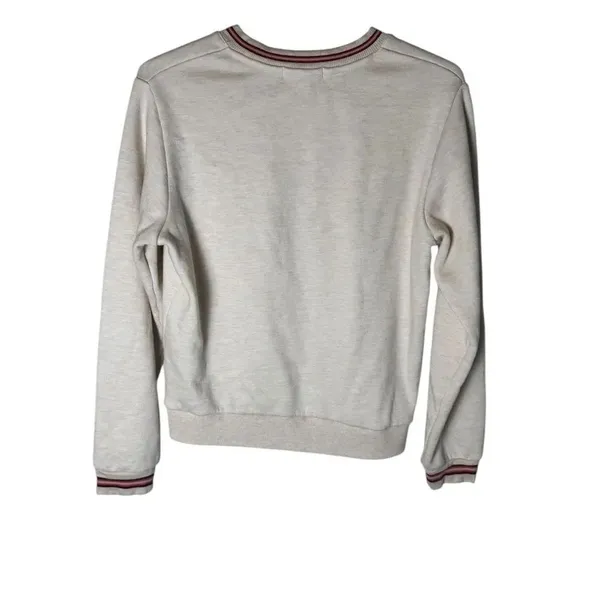 Marine Layer Anytime Crew Neck Ringer Sweatshirt and Classic Jogger set Oatmeal - Image 4