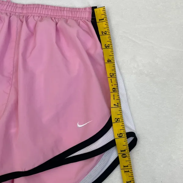 Nike Women's Pink and White Athletic Running Shorts Size Small - Image 4