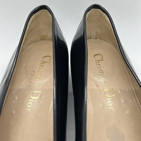 Christian Dior Authentic Black Leather Buckle Loafer Dress Shoes **Sz 36/Sz 6** - Image 4