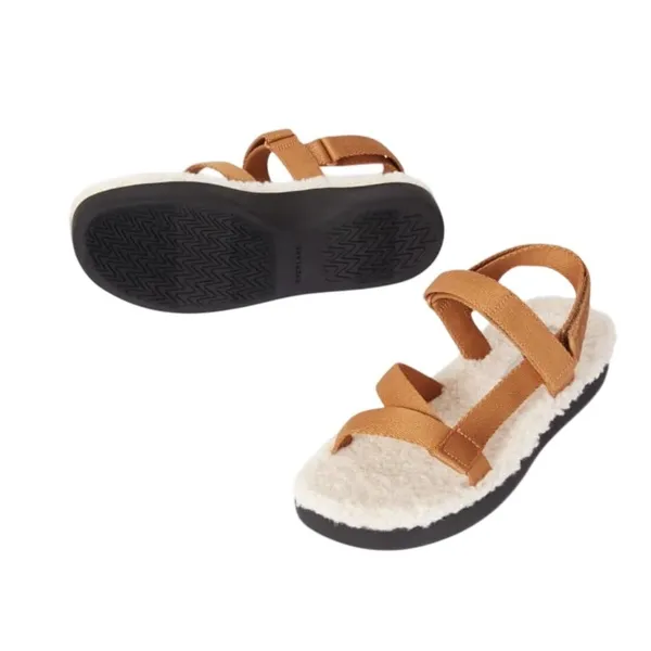 Everlane ReNew Teddy Sport‎ Faux Sherpa Sandals 8 Outdoor Gorpcore Yuppie NIB - Image 5