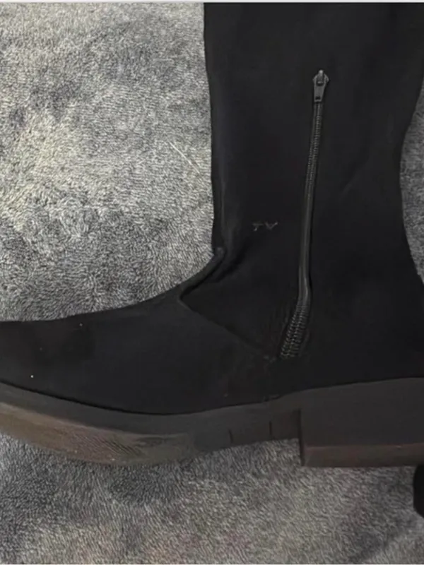 No Boundaries Black Over-the-Knee Suede Boots - Image 2