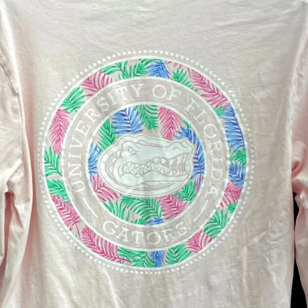 University of Florida UF Gators Pink Long Sleeve Tshirt KA Knights M 38/40 - Image 2
