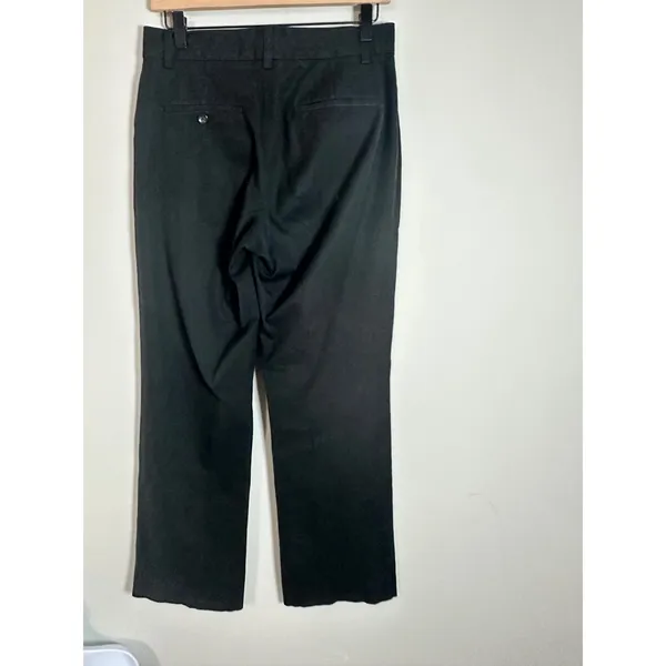 Banana Republic Vintage Essential Stretch Trouser Black Straight Leg Pants‎ 6R - Image 4