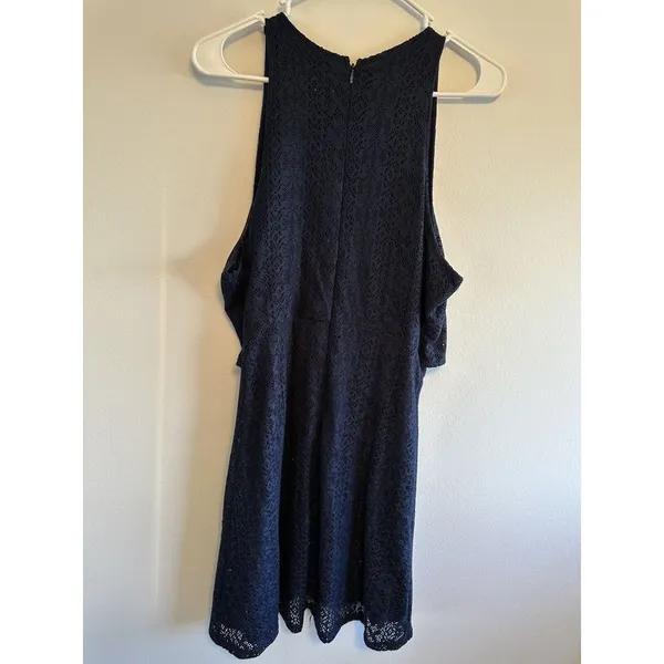 Abercrombie & Fitch Size L Blue Eyelet Dress Lace‎ - Image 8