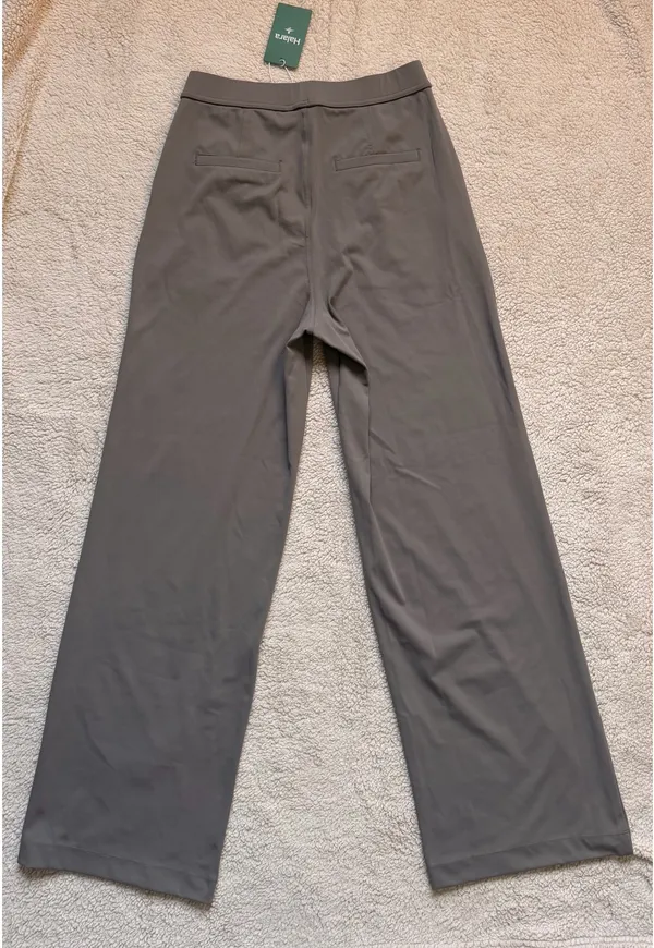 Halara Wide Leg Work Pants Gray Size S Tall NWT High Waisted Stretch - Image 7