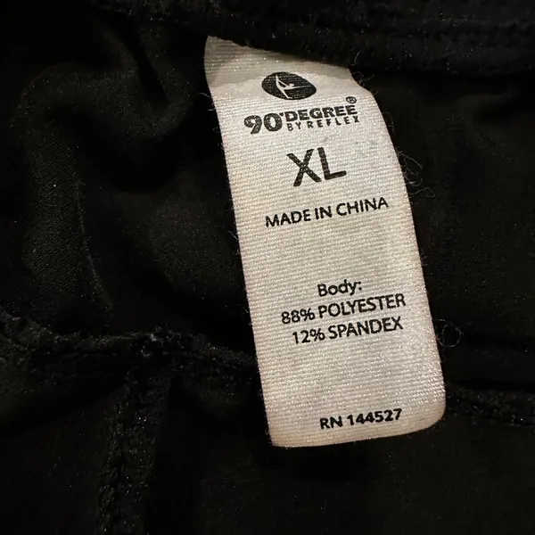 90 Degrees by Reflex Black Running Shorts Women's Size XL. Folded Hem. Pockets. - Image 6