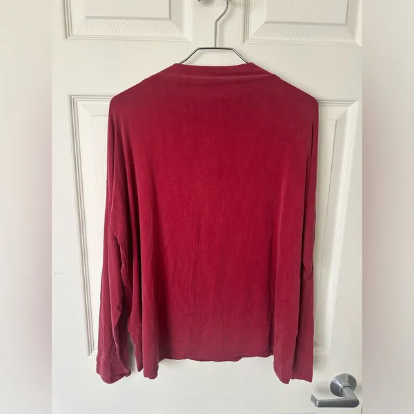 Eileen Fisher Rose Blush Mock neck Long Sleeve Top - Image 2
