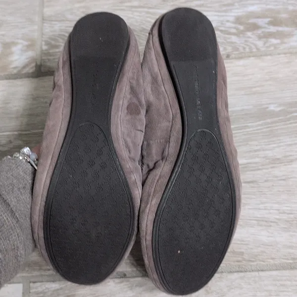 ANTONIO MELANI Brown Leather Prima Ballet Flats - Image 9