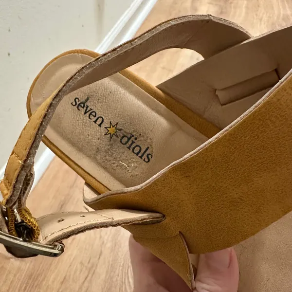 Seven Dials | Milana Mustard Yellow Espadrille Wedge Platform Sandal Shoes,‎ 9M - Image 4