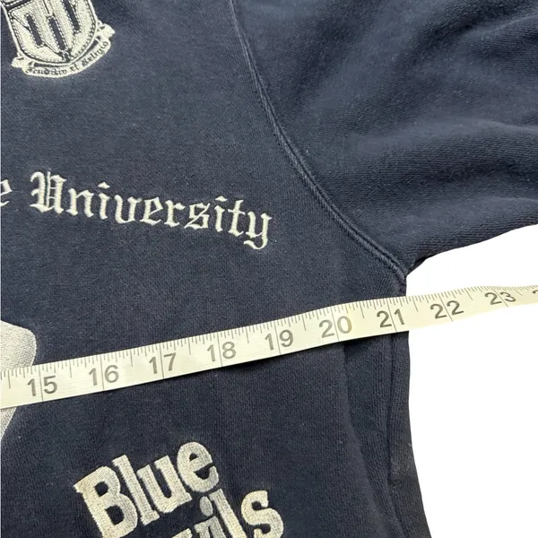 💙😈 Vintage Castle Sport‎ Duke Blue Devils Embroidered Zip Jacket M 😈💙 - Image 2