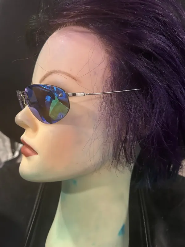 Ray Ban Blue Mirrored Oval Women's Sunglasses NWOT - Image 3