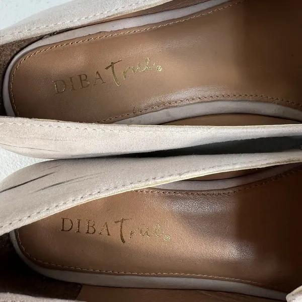Diba True Size 10 About It Slip On Loafers Suede Leather Beige 54925 Appel Crisp - Image 9