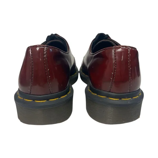 Dr Martens Oxford Shoes Womens 5 Red Oxblood Vegan Derby AirWair Goth Chunky - Image 6