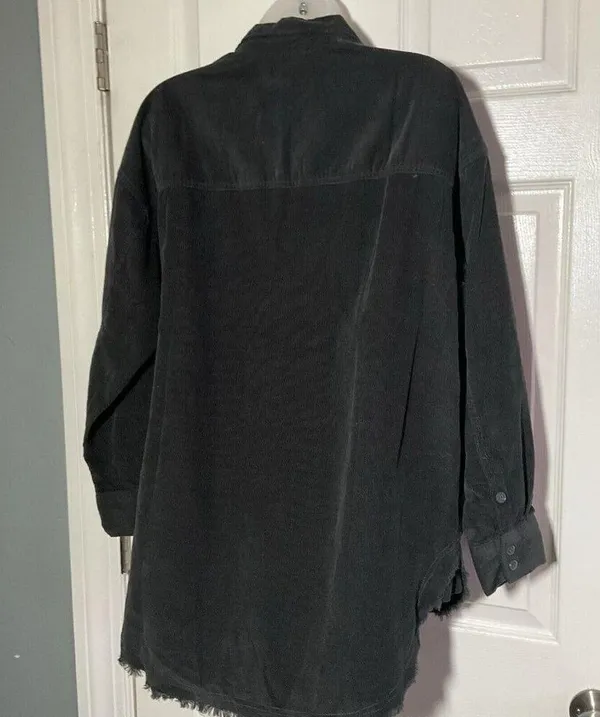 NWT Brown Corduroy Pullover 1/4 Zip Long Sleeve Top Shirt Casual XS - Image 5