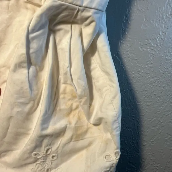 Hollister Y2K White Strapless Sheath Dress for Weddings Size Small - Image 5