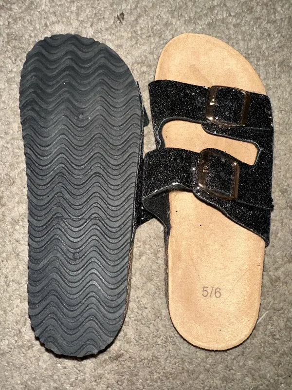 Black sparkle sandal es - Image 2