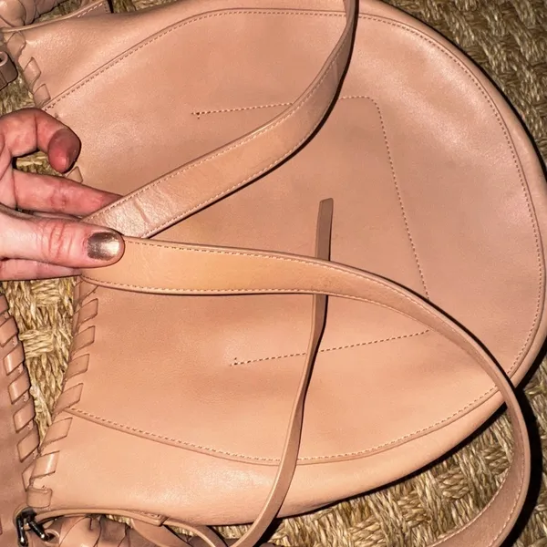 AllSaints Nude Pink Courtney Hobo Bag - Image 12