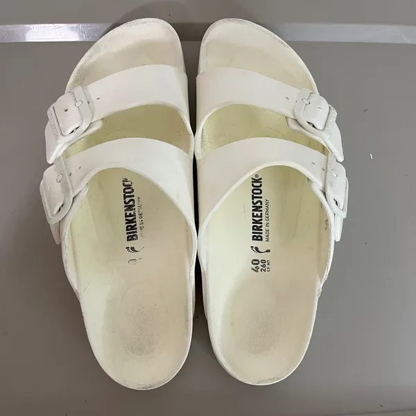Birkenstock‎ Arizona EVA Sandal 40 US 9 White Waterproof Lightweight Slide Boho - Image 2