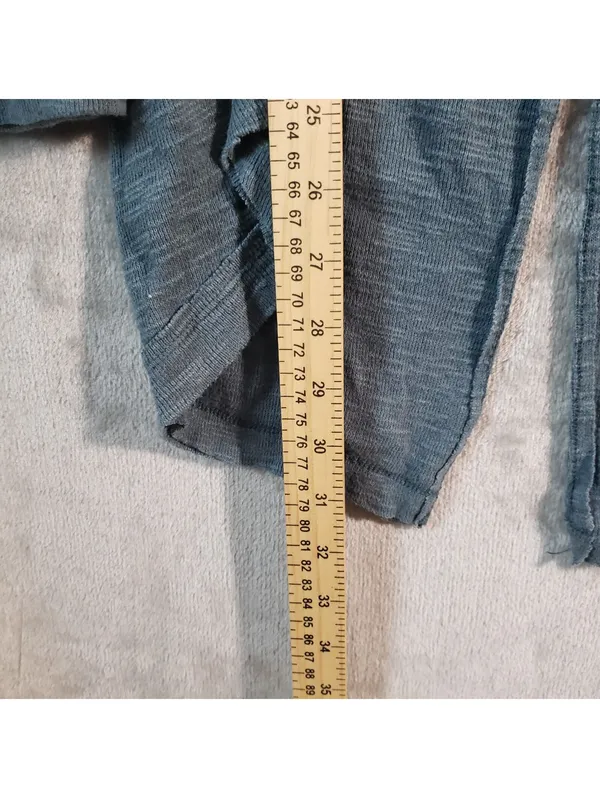 Free People We The Free Women's Knit Pullover Sweater Blue Cowl Neck Raglan Long Sleeve M - Image 5