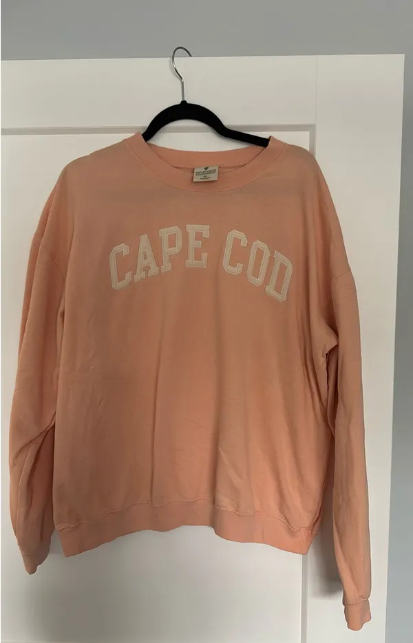 Soft As A Grape Cape Cod Lightweight Crewneck Coral - Image 2