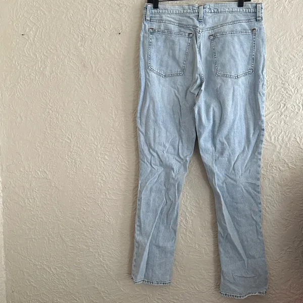 Abercrombie and Fitch Light Wash Skinny High Rise Split Front Seam Jeans - Image 5