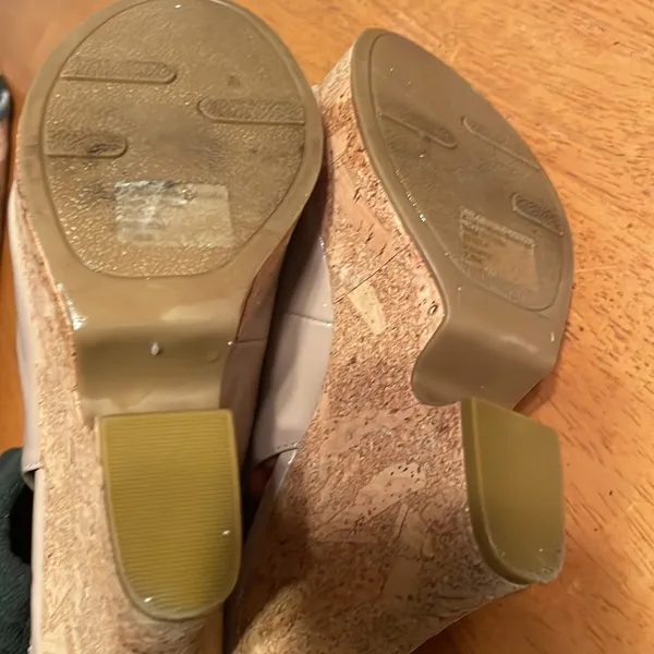 Sling back platform cork heels - Image 8