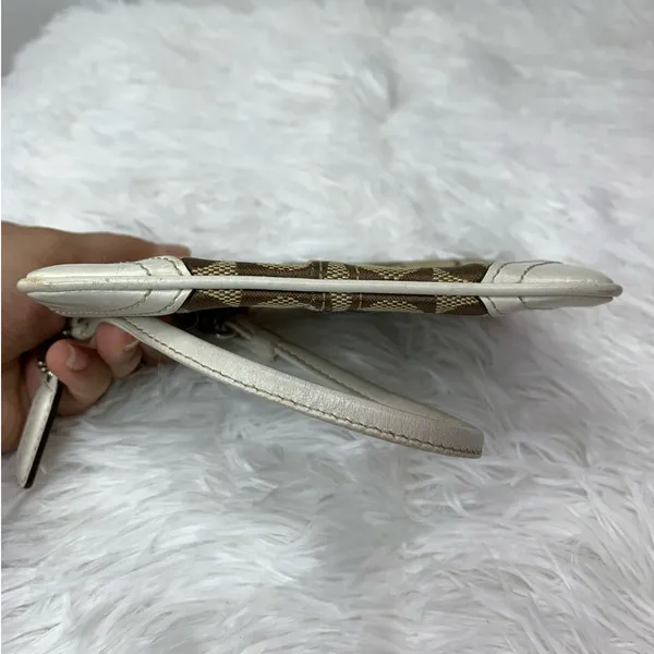 COACH Brown Signature Canvas Wristlet - Image 3
